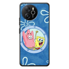 Чехол Губка Боб для Блэквью Шарк 8 (В иллюминаторе)