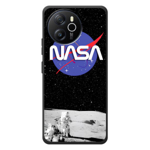 Силиконовый бампер с принтом "Наса" на Blackview Shark 8 – Nasa на луне