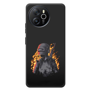 Чохол з картинкою "Герой Pubg" на Blackview Shark 8 – В полум'ї