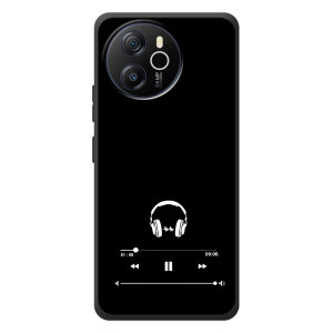 Чехол с картинками на черном фоне для Blackview Shark 8 – Плеер