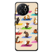 Чохол з Прикольним Принтом на Blackview Shark 8 (Йога свинок)