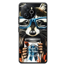 Чехол с принтом для Блэквью Шарк 8 - (Прикольные) (AlphaPrint) (Енот с банкой)