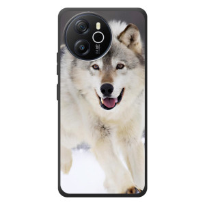 Чехол с Волком на Blackview Shark 8 – Волк на снегу