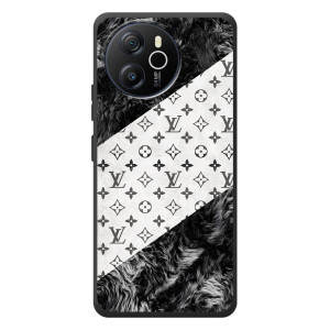 Чехол Стиль Louis Vuitton на Blackview Shark 8 – LV на белом