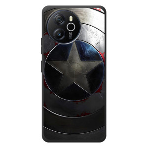 Чохол с Щітом Капітана Америки на Blackview Shark 8 – Ретро Щит Капітана