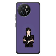 Чохли Венсдей на Blackview Shark 8 Уенсдей (AlphaPrint) – Венздей у чорному