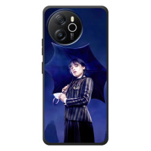 Чохли Венсдей на Blackview Shark 8 Уенсдей (AlphaPrint) – Венздей з парасолькою