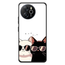 Чехол с рисунком кот на Blackview Shark 8 – Коты в очках