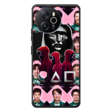 Чехол Гра в кальмара для Blackview Shark 8 – Персонажи игры кальмара