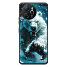 Чехол с картинкой «Хищники» для Blackview Shark 8 (Медведь)