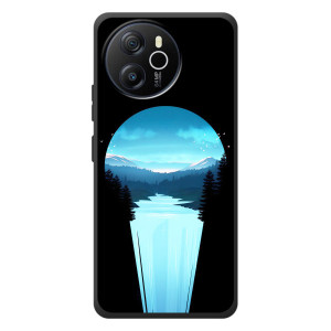 Летний Чехол на Blackview Shark 8 – Синий Водопад