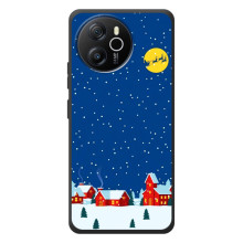 Силіконовий бампер на різдво для Blackview Shark 8 (Місто в снігу)