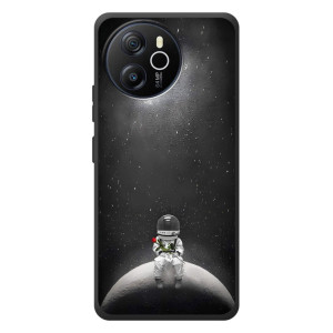 Силиконовый Чехол с принтом "Космонавты" на Blackview Shark 8 – Космонавт романтик