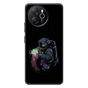 Силиконовый Чехол с принтом "Космонавты" на Blackview Shark 8 – В руках земля