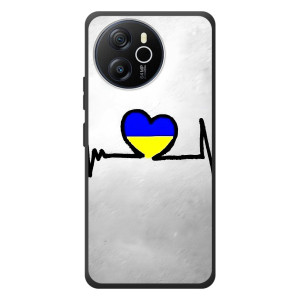 Силиконовый Чехол на Blackview Shark 8 (Я-Украина) – Украинская кардиограмма