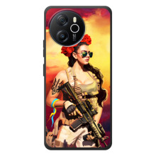 ЗСУ Чохли (TPU) для Blackview Shark 8 (Жінка солдат)