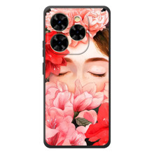 Чехлы (ART) Цветы на Blackview Shark 9 (VPrint) – Глаза в цветах