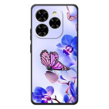 Чехлы с Цветами для Blackview Shark 9 (VPrint) (Бабочка на цветочке)