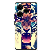 Чохли з зображенням різних тварин на Blackview Shark 9 (Яскравий Тигр)