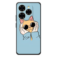 Чохол на Чорнийвид Шарк 9 з Котиками (VPrint) (Котик в окулярах)