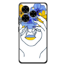 Чехол на Blackview Shark 9 Украинский дизайн (Украинка на всю голову)
