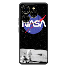 Силіконовый бампер з принтом "Наса" на Blackview Shark 9 – Nasa на місяці