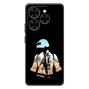 Силиконовый чехол с картинкой "Герой Pubg" на Blackview Shark 9 – Пубг мен
