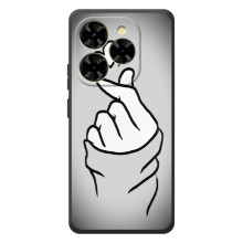 Чехол с принтом для Blackview Shark 9 (AlphaPrint - Знак сердечка)