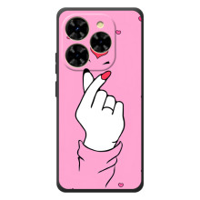 Чехол с принтом для Blackview Shark 9 (AlphaPrint - Знак сердечка) (Знак Love)