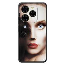 Бампер с изображением Котиков для : Чёрная Змея Шарк 9 (Женщина кошка)