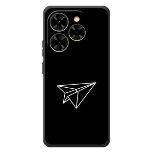 Чохол з картинками на чорному фоні для Blackview Shark 9 – Літак