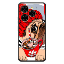 Бампер для Blackview Shark 9 с картинкой "Песики" (Грустная собака)