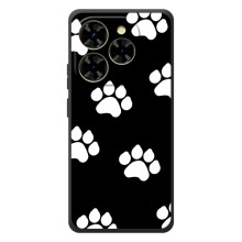 Бампер для Blackview Shark 9 с картинкой "Песики" (Следы собак)