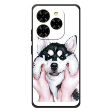 Бампер для Blackview Shark 9 с картинкой "Песики" (Собака Хаски)