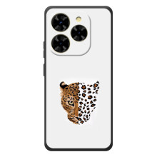 Чохол з леопардовим принтом на Blackview Shark 9 (Леопард на білому)