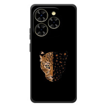 Чохол з леопардовим принтом на Blackview Shark 9 (Леопард на чорному)