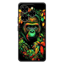 Чехол с Обезьянами Blackview Shark 9 - (AlphaPrint) (Обезьяна в тропиках)