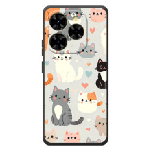 Чохол з малюнком кіт на Blackview Shark 9 (Колаж котів)
