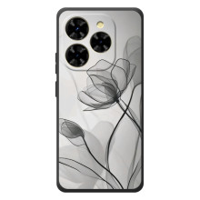 Чехол с цветочным принтом на Блэ́квью Шак 9 (Черные цветы)