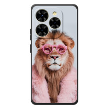 Чохол з принтом стильні тварини для Чорнийвид Шарк 9 (Лев в окулярах)