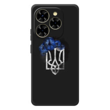 Чохол з українським гербом на Blackview Shark 9 (Герб з квіткою)