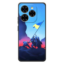 Чохол з українським воїном на Blackview Shark 9 – Український прапор