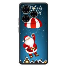 Чехол с зимним принтом для : Чёрная Змея Шарк 9 (Дед Мороз)