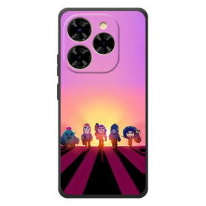 Силиконовый Чехол на Blackview Shark 9 с картинкой Brawl Stars – Персонажи в закате