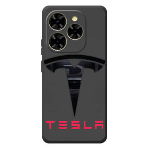 Силиконовый бампер с картинкой машины на Blackview Shark 9 – Logo TESLA