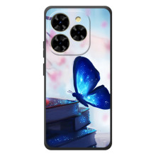 Силіконовий бампер з картинкою звірів для Blackview Shark 9 – Метелик синій