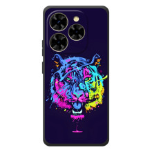 Силіконовий бампер з картинкою звірів для Blackview Shark 9 – Тигр-Арт