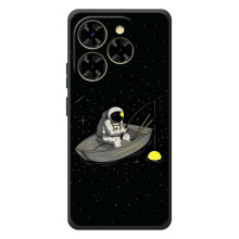 Силіконовый Чохол з принтом "Космонавти" на Blackview Shark 9 – Космонавт на рибалці