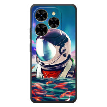 Силіконовый Чохол з принтом "Космонавти" на Blackview Shark 9 – Космонавт у воді