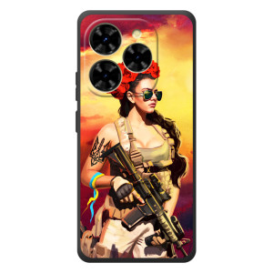 ЗСУ Чохли (TPU) для Blackview Shark 9 – Жінка солдат